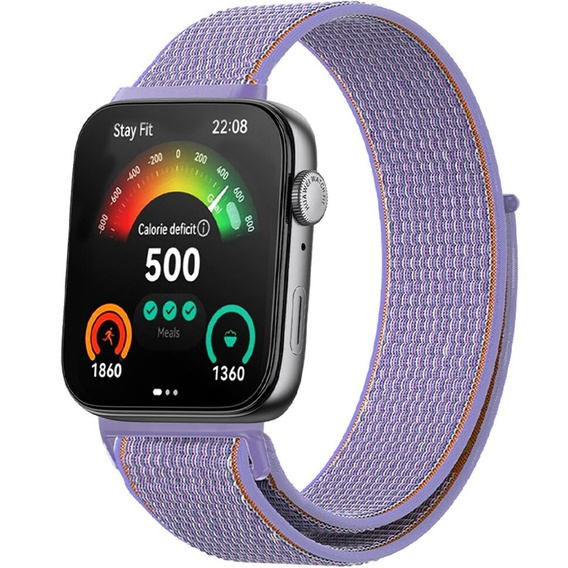 Pasek Nylonowy do Huawei Watch Fit 4 / 4 Pro / 3, Fioletowy
