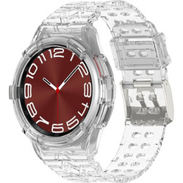 Pasek z etui do Samsung Galaxy Watch 6 Classic 47mm, Przezroczysty, Bezbarwny