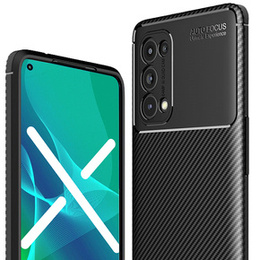 Etui do Oppo Reno 5 Pro 5G, Carbon Gel, czarne