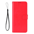 Etui z klapką do Samsung Galaxy A36 5G, Crazy Horse Wallet, czerwone