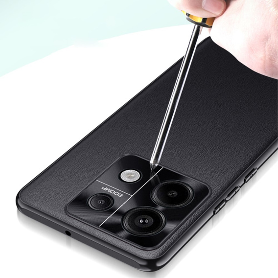 Etui skórzane do Xiaomi Redmi Note 13 Pro 5G, Obudowa leather hybrid Case, Czarne