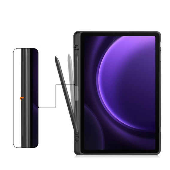 Etui do Samsung Galaxy Tab S10 Lite / S10 FE / S9 FE, Business Card and Pen Slot, niebieskie
