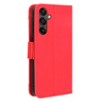 Etui z klapką do Samsung Galaxy A25 5G, Card Slot, czerwone