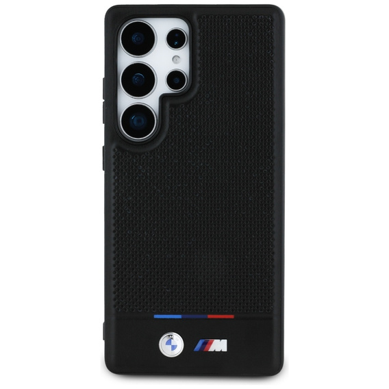Etui BMW do Galaxy S25 Ultra, Tricolor Stipe do MagSafe, Czarne