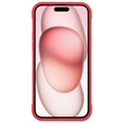 Etui do iPhone 15, ERBORD Armor Mag do MagSafe, czerwone