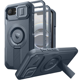 Etui pancerne Dexnor CamProtect z MagSafe do iPhone 16e – niebieskie