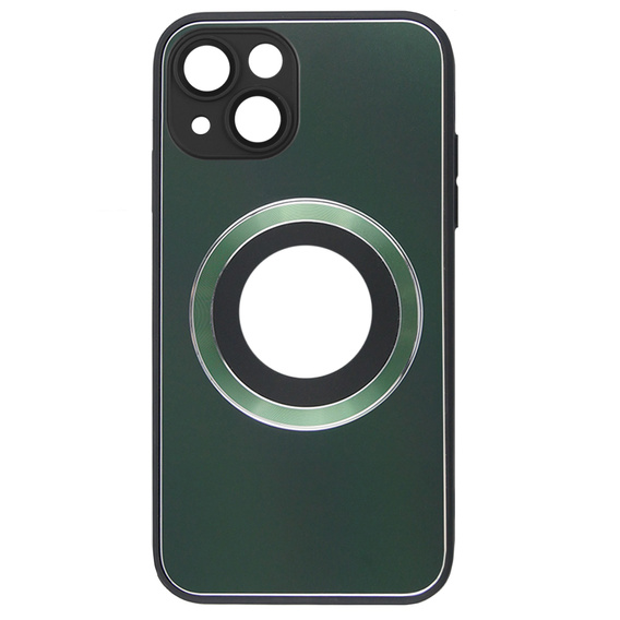 Etui do MagSafe do iPhone 14, Hole for Apple Logo, zielone