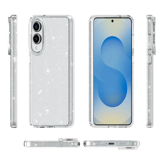 Etui do Samsung Galaxy S25 Edge, Glittery Powder, przezroczyste