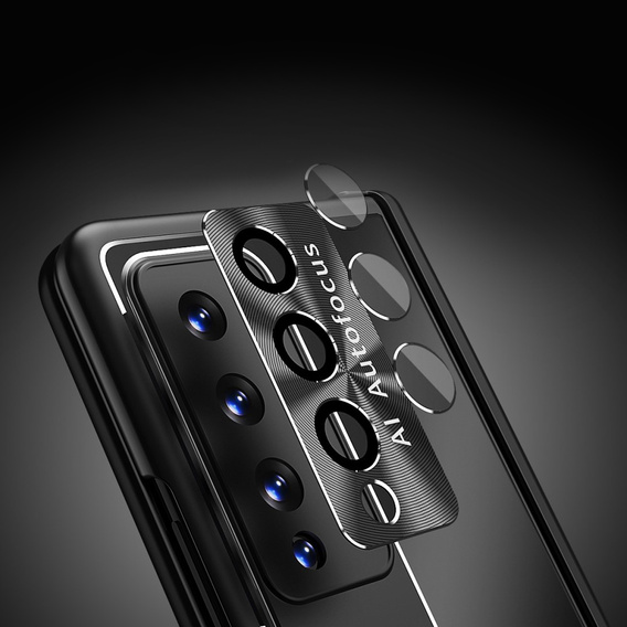 Etui ze szkłem do Samsung Galaxy Z Fold 4 5G, Premium Alloy, Black