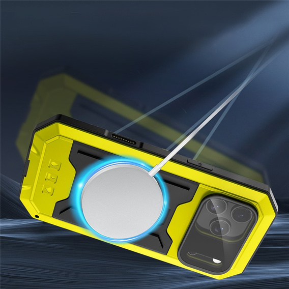 Etui pancerne do iPhone 17 Pro, R-JUST, żółte