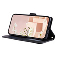 Etui z klapką do Xiaomi Redmi Note 13 Pro 4G / Xiaomi Redmi Note 14S / Xiaomi Poco M6 Pro 4G, Rhombus Crossbody Leather, czarne