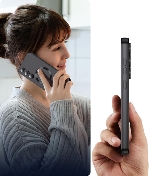 Etui do Samsung Galaxy S25 FE, ColorMag, do MagSafe, czarne