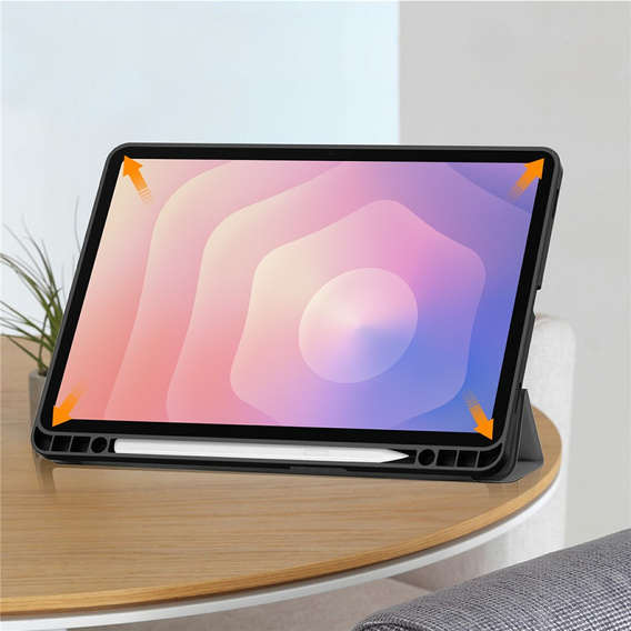 Etui do Samsung Galaxy Tab S11, Smartcase z miejscem na rysik, szare