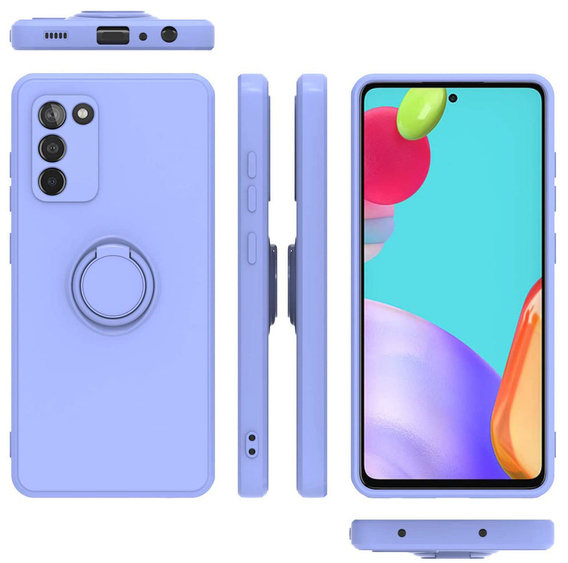 Etui Smooth Ring do Samsung Galaxy A03s, Lavender