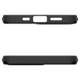 Etui Spigen do iPhone 16E, Thin Fit Mag, czarne + Szkło hartowane 9H