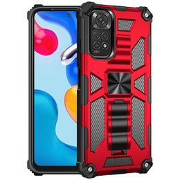 Etui do Xiaomi Redmi Note 11 / 11S, Armor Kickstand, czerwone