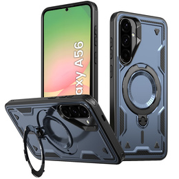 Etui do Samsung Galaxy A56 5G, Military MagSafe, niebieskie