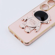 Etui do Oppo A98 5G, Astronaut, różowe