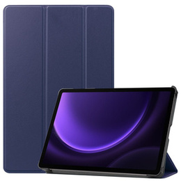 Etui do Samsung Galaxy Tab S10 Lite / S10 FE / S9 FE, Tri-fold, z miejscem na rysik, granatowe