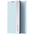 Zestaw Etui do Xiaomi Redmi 12C, Side Magnetic z klapką, Niebieskie + Szkło
