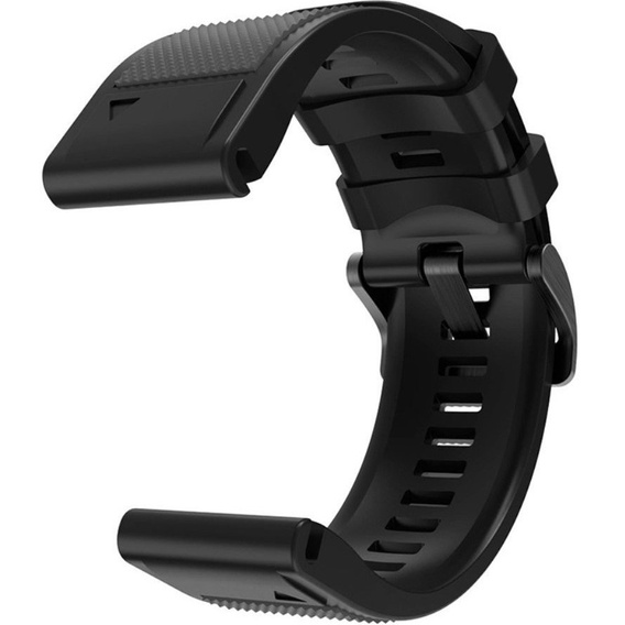 Pasek Silikonowy do Garmin Fenix 5/6/7 Forerunner 945/935, Ciemny Szary / Czarny