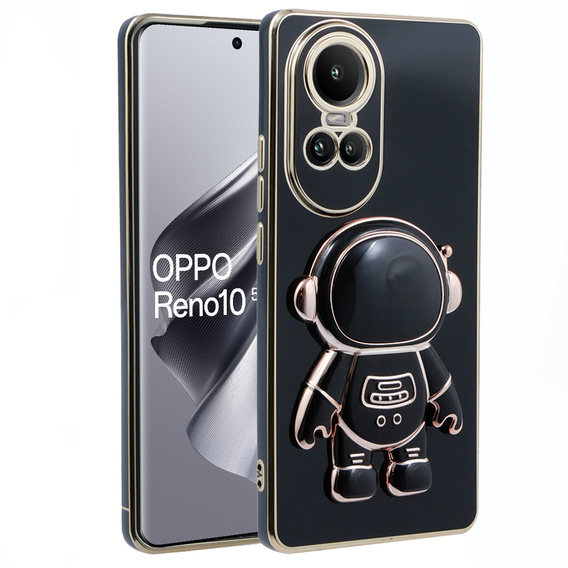 Etui do Oppo Reno 10 / 10 Pro, Astronaut, Czarne