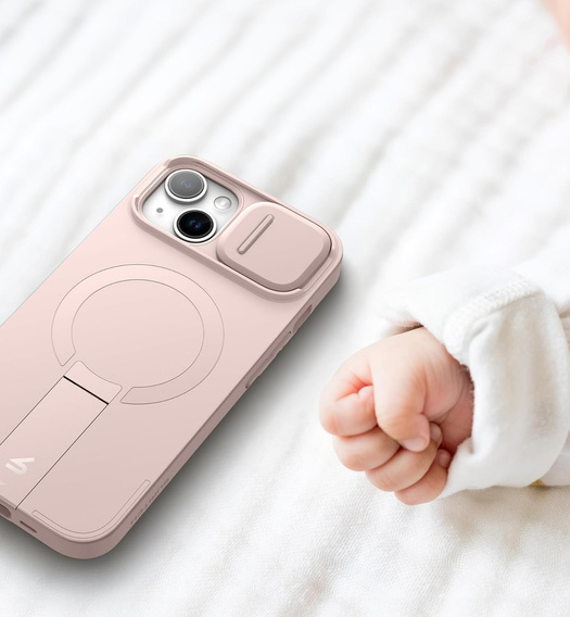 Etui do iPhone 13/14, Suritch Shockproof, do MagSafe, różowe