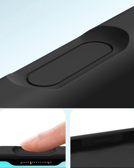 Etui silikonowe do iPhone 17 Pro - kompatybilne z MagSafe, antywstrząsowe, czarne