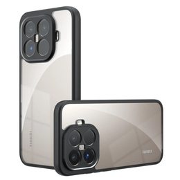 Etui do Xiaomi 15T Pro, Fusion Hybrid, przezroczyste z czarną ramką