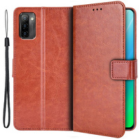 Etui z klapką do Ulefone Note 12P, Wallet, brązowe