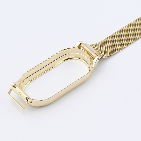 Pasek Bransoleta Milanese do Xiaomi Smart Band 10 / 9 / 8, Złoty