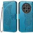 Etui z klapką do Xiaomi Redmi 14C / Xiaomi Poco C75, Butterfly, niebieskie