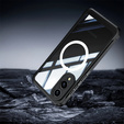 Etui do Samsung Galaxy S25 Edge, Shockproof, ze szkłem, do MagSafe, czarne