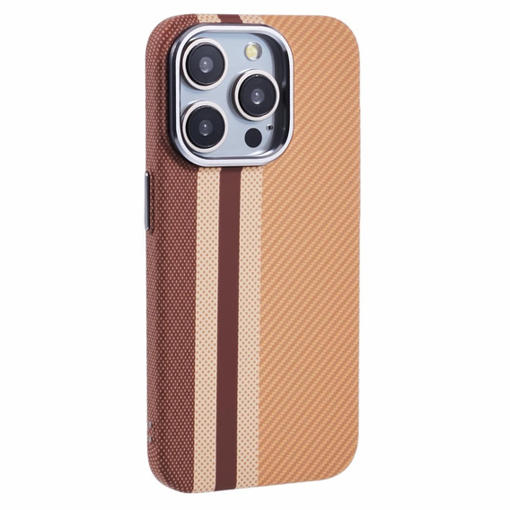 Etui do iPhone 13 Pro, Carbon Fiber MagSafe, żółte
