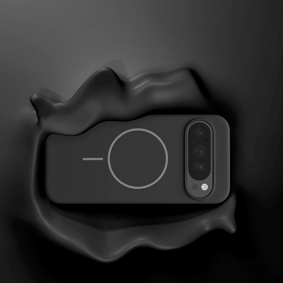 Etui do Google Pixel 10 / 10 Pro, do MagSafe, silikonowe, czarne