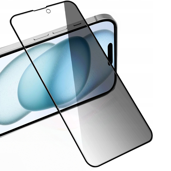 2x Szkło Prywatyzujące do iPhone 15 Plus, ERBORD Anti-Spy Hartowane