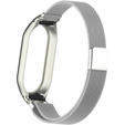 Pasek Bransoleta Milanese do Xiaomi Smart Band 10 / 9 / 8, Srebrny