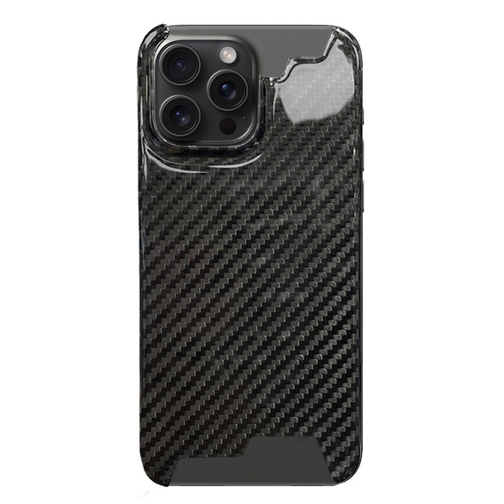 Etui do iPhone 15 Pro, karbonowe Carbon Fiber, czarne