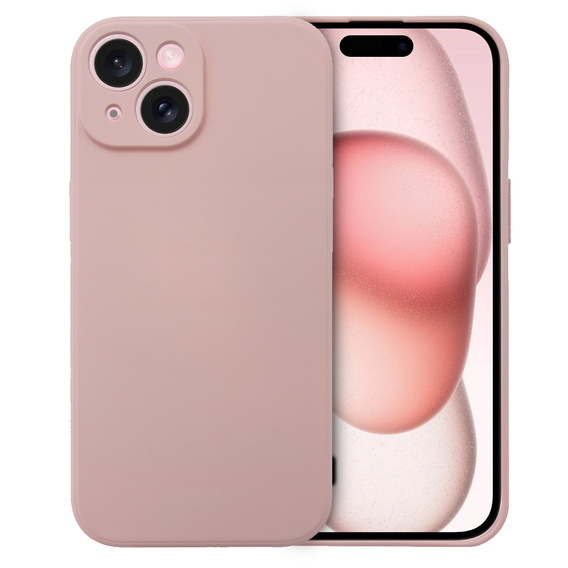 Etui do iPhone 15, Silicone Lite, pomarańczowe