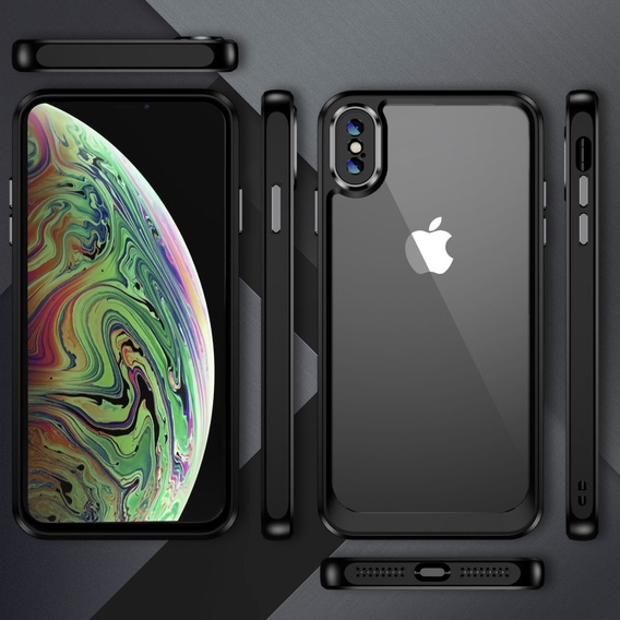 Etui do iPhone XS Max, ERBORD Impact Guard, czarne