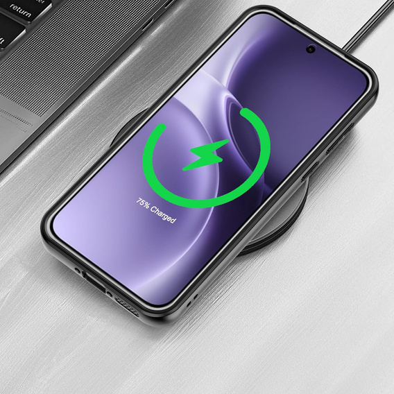 Etui do Vivo X300, do MagSafe, ERBORD Matt Case, czarny