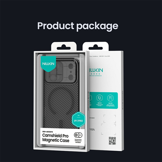 Etui Nillkin dla iPhone 17 Pro, CamShield Pro Magnetic, do MagSafe - czarne