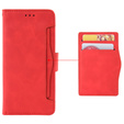 Etui z klapką do Xiaomi Redmi 14C / Xiaomi Poco C75, Card Slot, czerwone