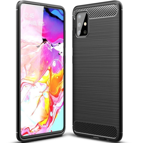 Etui do Samsung Galaxy M31S, Karbon, czarne