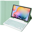 Etui z klawiaturą do Samsung Galaxy Tab S6 Lite 10.4" 2020/2022/2024, Pen Slot, zielone