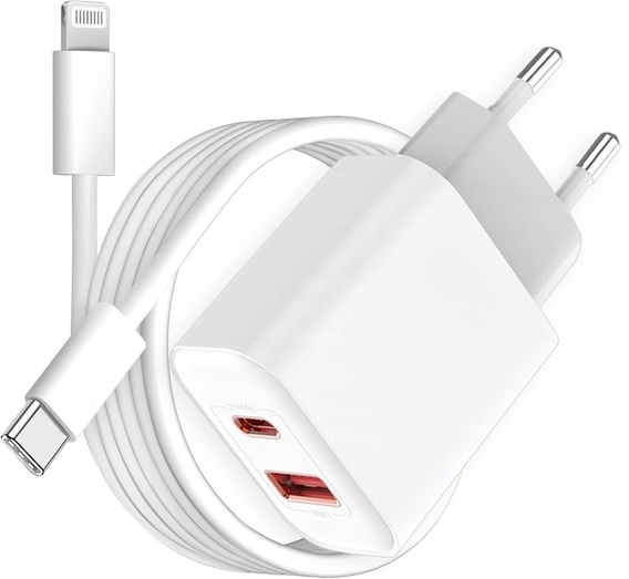 SZYBKA ŁADOWARKA USB-C 20W + KABEL 1M do IPHONE X 11 12 13 14 Pro Max