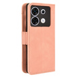Etui z klapką do Infinix Zero 30 5G, Card Slot, różowe