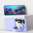Etui Wristband Kickstand do Samsung Galaxy Z Flip7 FE / Z Flip6, Fioletowe
