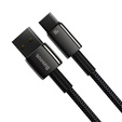 Baseus kabel Tungsten USB-A USB-C 1 m 100 W - Czarny