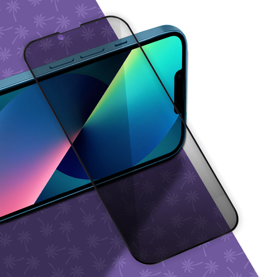 Szkło Hartowane Prywatyzujące Shy Palm do iPhone 13 Mini